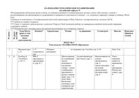 Календарно-тематическое планирование Английский язык 9 класс spotlight