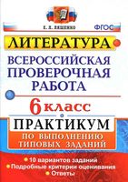 ВПР Литература 6 класс Практикум по выполнению типовых заданий 10 вариантов Ляшенко