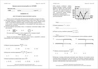 Алгебра 8 класс КДР Краевая диагностическая работа Краснодар варианты 1-4 апрель 2013 год с ответами