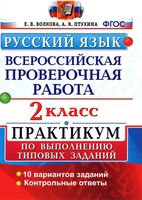 ВПР Всероссийская проверочная работа Русский язык 2 класс Практикум Волкова Птухина