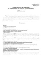 Годовой отчет организаций на упрощенной системе налогообложения Соловьева