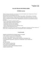 Налоговая оптимизация Шестакова
