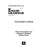 Fundamentals of English Grammar