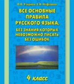 Все основные правила русского языка, без знания которых невозможно писать без ошибок. 4 класс