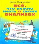 Все, что нужно знать о своих анализах. Пигулевская И.С.