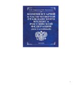 Комментарий к части 4 Гражданского кодекса Российской Федерации (постатейный)