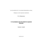 Уголовно-исполнительное право. Конспект лекций