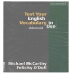 Test Your English Vocabulary in Use. Advanced